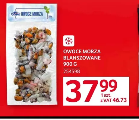 Owoce morza blanszowane promocja w Selgros