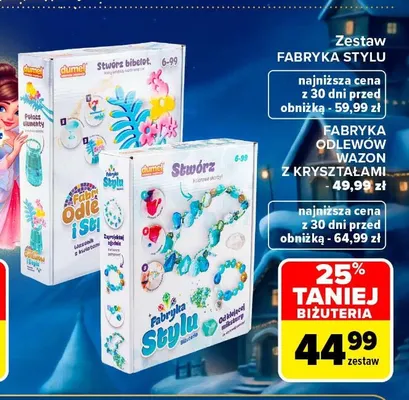 Fabryka odlewów wazon z kryształami Dumel promocja w Carrefour Market