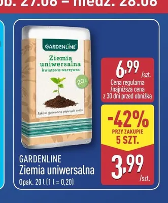 Ziemia uniwersalna Gardenline promocja w Aldi