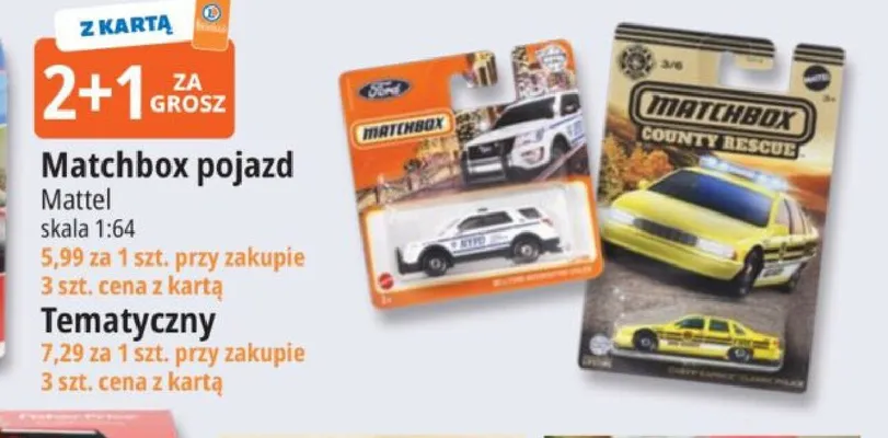 Pojazd Matchbox Tematyczny promocja w Leclerc