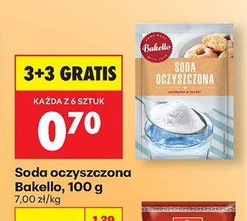 Soda oczyszczona 3+3 GRATIS promocja w Biedronka