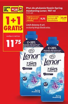 Płyn do płukania tkanin Lenor Spring Awakening promocja w Biedronka