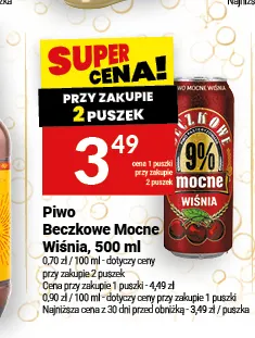 Piwo Beczkowe Mocne Wiśnia promocja w Twój Market