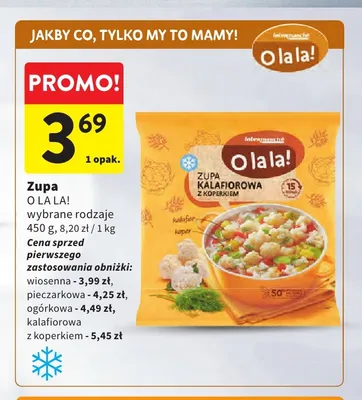 Zupa kalafiorowa z koperkiem O la la! promocja w Intermarche