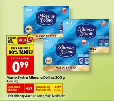 Masło Ekstra  promocja w Biedronka