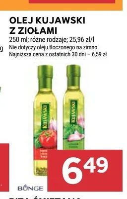 Olej rzepakowy z czosnkiem Kujawski promocja w Stokrotka