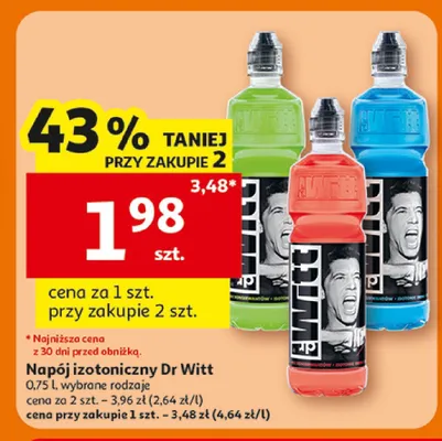 Napój izotoniczny Dr Witt promocja w Auchan