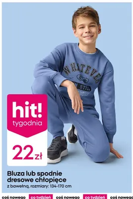 Bluza lub spodnie dresowe chłopięce z bawełną promocja w Pepco