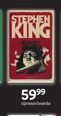 Książka Misery Stephen King oprawa twarda promocja w Empik
