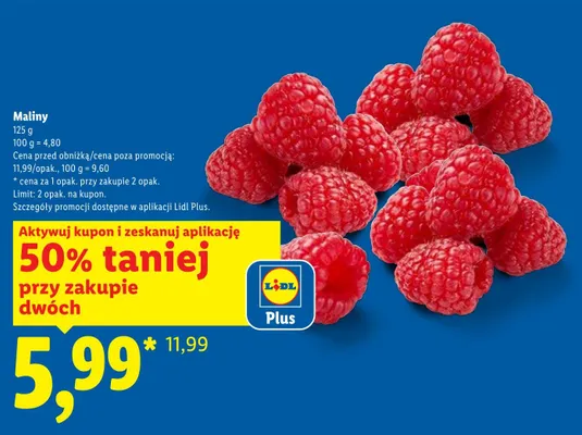 Maliny promocja w Lidl