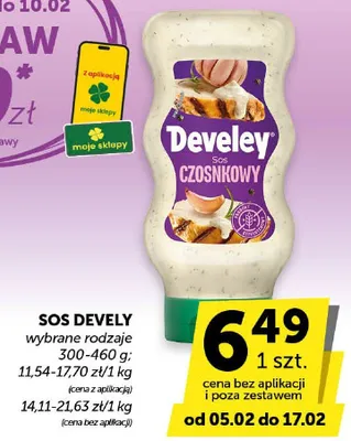 Sos Devely Czosnkowy promocja w Euro Sklep