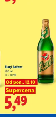 Piwo Zlatý Bažant promocja w Lidl