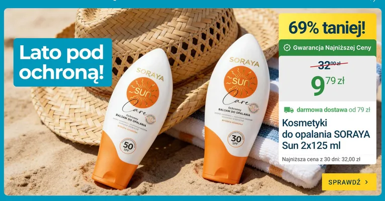 Kosmetyki do opalania Soraya Sun 2-pak 125 ml promocja w ERLI