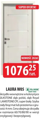 Skrzydło wewnętrzne LAURA W05 promocja w Dobre Dla Domu