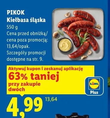 Kiełbasa śląska Pikok promocja w Lidl