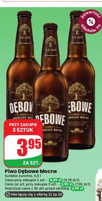 Piwo Dębowe Mocne promocja w Dino