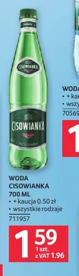 Woda Cisowianka promocja w Selgros