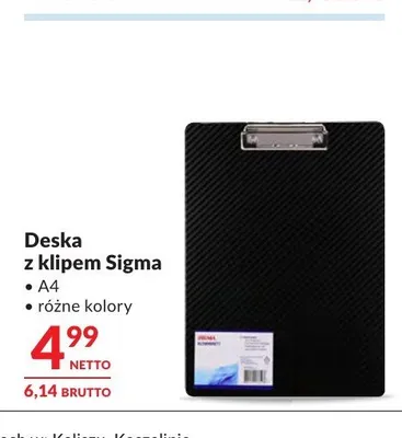 Deska z klipem Sigma A4 promocja w Makro