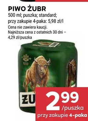 Piwo Żubr promocja w Stokrotka