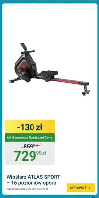 Wioślarz Atlas Sport - 16 poziomów oporu promocja w ERLI