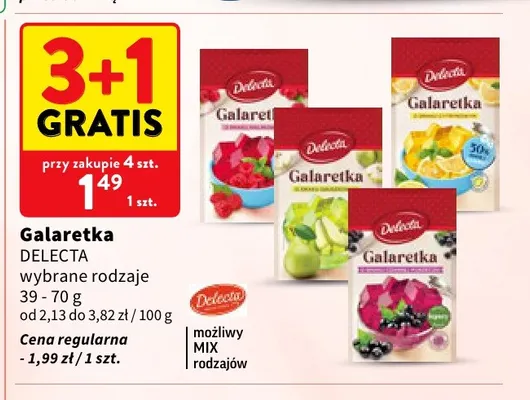 Galaretka Delecta promocja w Intermarche