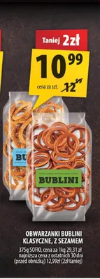 Obwarzanki Bublini z sezamem promocja w Arhelan