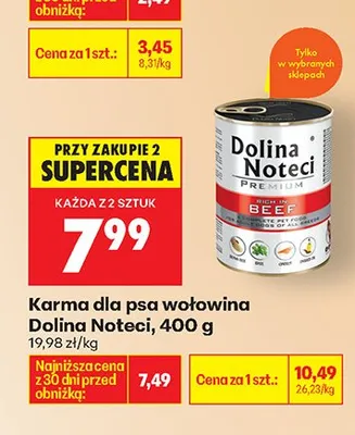 Karma dla psa wołowina promocja w Biedronka