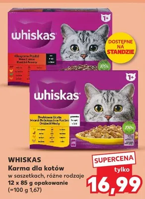 Karma dla kotów w saszetkach, różne rodzaje 12 x 85g  promocja w Kaufland