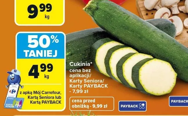 Cukinia promocja w Carrefour Market