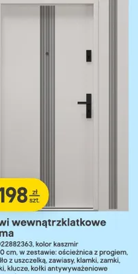 Drzwi wewnątrzklatkowe Crema Fortia promocja w Castorama
