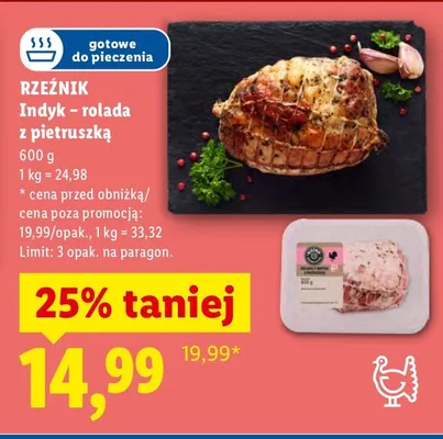 Indyk - rolada z pietruszką promocja w Lidl
