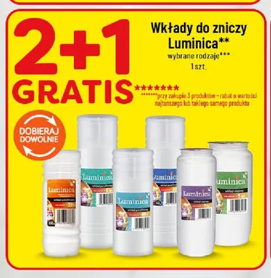 Wkłady do zniczy Luminica promocja w POLOmarket