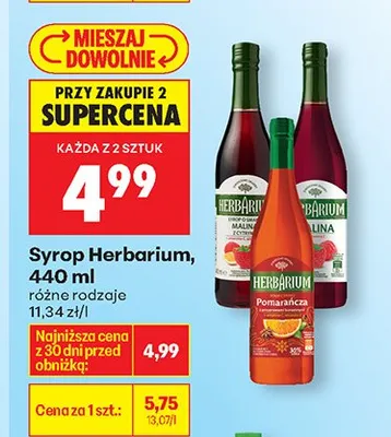 Syrop, różne rodzaje promocja w Biedronka