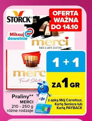 Praliny Merci Finest Selection promocja w Carrefour