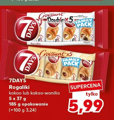 Rogaliki 7Days kakao-wanilia 5-pak promocja w Kaufland