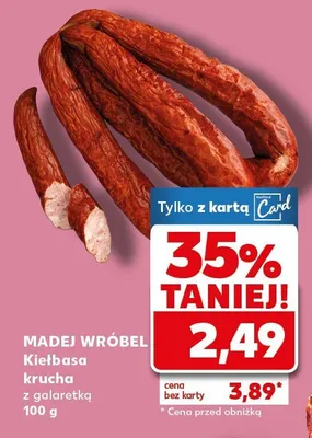 Kiełbasa krucha z galaretką promocja w Kaufland