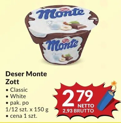 Deser Monte Zott Classic/White promocja w Makro