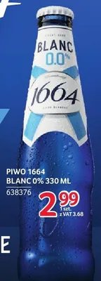 Piwo 1664 Blanc 0% 330 ml promocja w Selgros