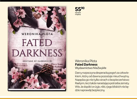 Książka Fated Darkness Weronika Plota oprawa miękka promocja w Empik