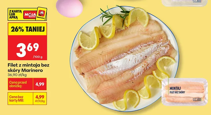 Filet z mintaja bez skóry promocja w Biedronka