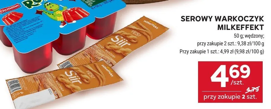 Serowy warkoczyk wędzony Milkeffekt promocja w Stokrotka