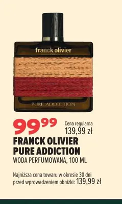 Woda perfumowana Franck Olivier Pure Addiction promocja w Drogerie Natura