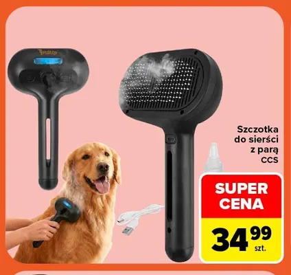Szczotka do sierści z parą CCS promocja w Carrefour