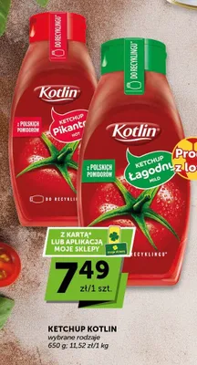 Ketchup Kotlin Łagodny promocja w Groszek