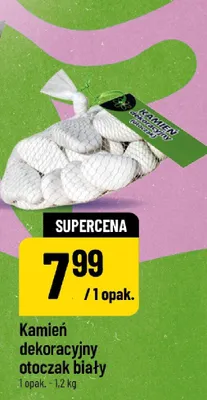 Kamień dekoracyjny otoczak biały POLOmarket promocja w POLOmarket