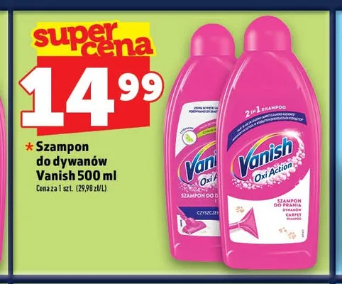 Szampon do dywanów Vanish promocja w TOPAZ