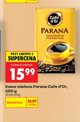 Kawa mielona Parana Cafe d'Or promocja w Biedronka
