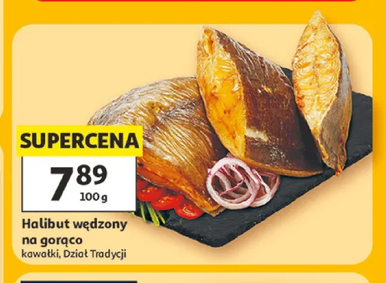 Halibut wędzony na gorąco kawałki promocja w Auchan