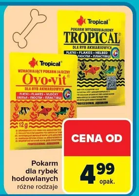 Pokarm dla rybek hodowlanych różne rodzaje promocja w Carrefour