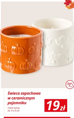 Świeca zapachowa w ceramicznym pojemniku 9x8 cm promocja w KiK